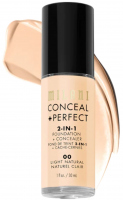 MILANI - CONCEAL + PERFECT - 2-IN-1 FOUNDATION + CONCEALER - 30 ml - 00 - LIGHT NATURAL - 00 - LIGHT NATURAL