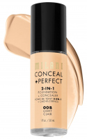 MILANI - CONCEAL + PERFECT - 2-IN-1 FOUNDATION + CONCEALER - 30 ml - 00B - LIGHT - 00B - LIGHT