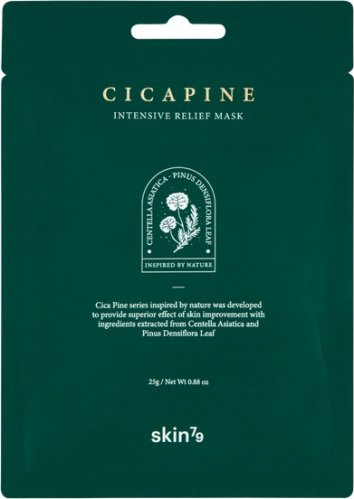 Skin79 - Cica Pine - Intensive Relief Mask - Regenerating and soothing sheet mask - 25 g