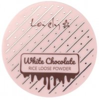 Lovely - White Chocolate Rice Loose Powder - Utrwalający puder ryżowy do twarzy