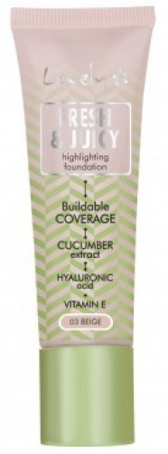Lovely - Fresh & Juicy Highlighting Foundation - 25 g - 03 Beige