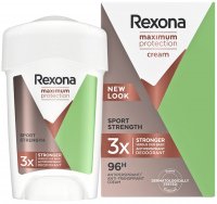 Rexona - Maximum Protection - Antiperspirant Cream 96H - Strong, creamy antiperspirant stick for women - Sport Strength - 45 ml