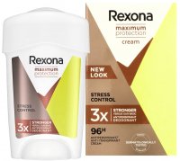 Rexona - Maximum Protection - Antiperspirant Cream 96H - Strong, cream antiperspirant stick for women - Stress Control - 45 ml