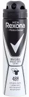 Rexona - Men - Invisible On Black + White Clothes Anti-Perspirant 48H - Antyperspirant w areozolu dla mężczyzn - 150 ml