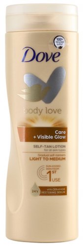 Dove - Body Love - Self-Tan Lotion - Brązujący balsam do ciała - Jasna i średnia karnacja - 400 ml  