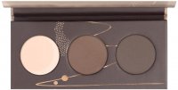 HEAN - BROW PALETTE WITH FIXING WAX - Eyebrow styling palette with fixing wax - SET 01 - BLOND / BROWN - 6 g