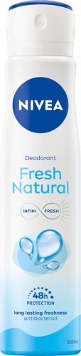 Nivea - Fresh Natural - 48H Protection Deodorant - Aerosol deodorant for women - 250 ml