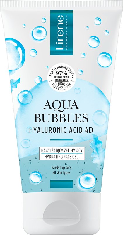 Lirene Aqua Bubbles 4D Face Gel – Hydrate Cleanse Skin