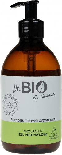 beBIO - Natural Shower Gel - Naturalny żel pod prysznic - Bambus i trawa cytrynowa - 400 ml