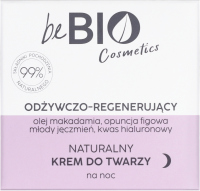 BeBIO - Naturalny krem do twarzy odżywczo-regenerujący na noc - 50 ml