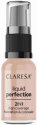 CLARESA - LIQUID PERFECTION - 2in1 High Coverage Foundation & Concealer - Liquid concealer and foundation - 18 g - 104 Nude - 104 Nude