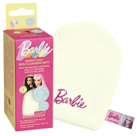 GLOV - BARBIE - Water-Only Skin Cleansing Mitt - Reusable make-up removal and facial cleansing glove - Limited Edition - Ivory - Ivory