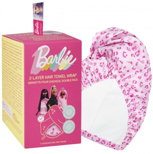 GLOV - BARBIE - 2-Layer Hair Towel Wrap - Dwustronny, satynowy turban do włosów - Edycja limitowana