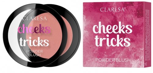 CLARESA - CHEEKS TRICKS - Powder Blush - Róż prasowany - 3.5 g - 01 Charm