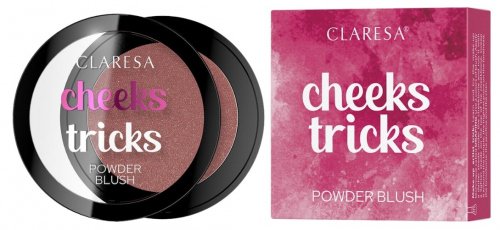 CLARESA - CHEEKS TRICKS - Powder Blush - Róż prasowany - 4 g - 06 Lure
