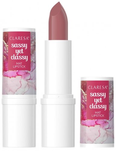 CLARESA - SASSY YET CLASSY - Mat Lipstick - Matowa pomadka do ust - 4,8 g - 13 Saucy