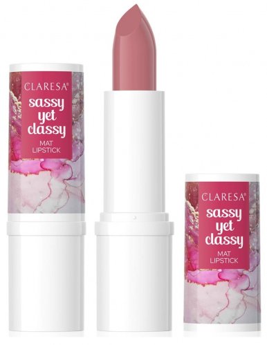 CLARESA - SASSY YET CLASSY - Mat Lipstick - Matowa pomadka do ust - 4,8 g - 14 Tease