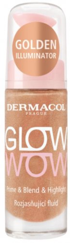 Dermacol - GLOW WOW Prime & Blend & Highlight - The liquid highlighter - Liquid highlighter - Golden Illuminator - 20 ml