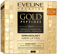 Eveline Cosmetics - PRESTIGE - GOLD PEPTIDES - Odmładzający krem-lifting ze złotym peptydem i ceramidami 60+ - Dzień/Noc - 50 ml