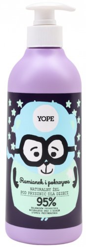 YOPE - NATURAL SHOWER GEL FOR CHILDREN - Chamomile and nettle - 400 ml