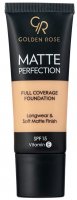Golden Rose - MATTE PERFECTION - Full Coverage Foundation - Matte face foundation - SPF15 - 35 ml