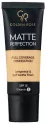 Golden Rose - MATTE PERFECTION - Full Coverage Foundation - Matujący podkład do twarzy - SPF15 - 35 ml - W2 - W2