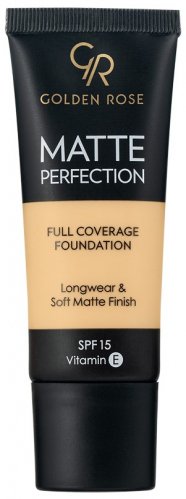 Golden Rose - MATTE PERFECTION - Full Coverage Foundation - Matujący podkład do twarzy - SPF15 - 35 ml - W2
