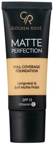 Golden Rose - MATTE PERFECTION - Full Coverage Foundation - Matujący podkład do twarzy - SPF15 - 35 ml - W3