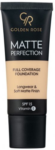 Golden Rose - MATTE PERFECTION - Full Coverage Foundation - Matujący podkład do twarzy - SPF15 - 35 ml - N1