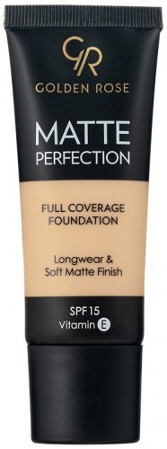 Golden Rose - MATTE PERFECTION - Full Coverage Foundation - Matte face foundation - SPF15 - 35 ml - N2