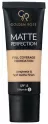Golden Rose - MATTE PERFECTION - Full Coverage Foundation - Matujący podkład do twarzy - SPF15 - 35 ml - N3 - N3