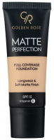 Golden Rose - MATTE PERFECTION - Full Coverage Foundation - Matte face foundation - SPF15 - 35 ml - N3 - N3