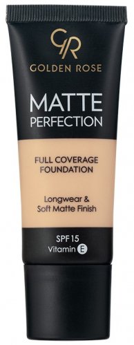 Golden Rose - MATTE PERFECTION - Full Coverage Foundation - Matujący podkład do twarzy - SPF15 - 35 ml - N3