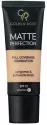 Golden Rose - MATTE PERFECTION - Full Coverage Foundation - Matujący podkład do twarzy - SPF15 - 35 ml - N4 - N4
