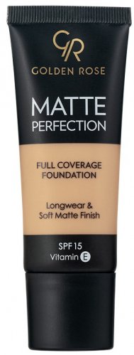 Golden Rose - MATTE PERFECTION - Full Coverage Foundation - Matujący podkład do twarzy - SPF15 - 35 ml - N6