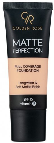 Golden Rose - MATTE PERFECTION - Full Coverage Foundation - Matujący podkład do twarzy - SPF15 - 35 ml - C1