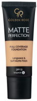 Golden Rose - MATTE PERFECTION - Full Coverage Foundation - Matte face foundation - SPF15 - 35 ml - C5 - C5