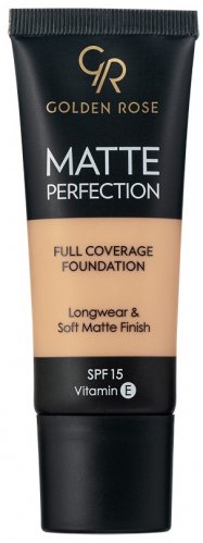 Golden Rose - MATTE PERFECTION - Full Coverage Foundation - Matte face foundation - SPF15 - 35 ml - C5