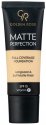 Golden Rose - MATTE PERFECTION - Full Coverage Foundation - Matte face foundation - SPF15 - 35 ml - W1 - W1