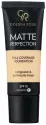 Golden Rose - MATTE PERFECTION - Full Coverage Foundation - Matujący podkład do twarzy - SPF15 - 35 ml - W1 - W1