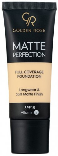 Golden Rose - MATTE PERFECTION - Full Coverage Foundation - Matujący podkład do twarzy - SPF15 - 35 ml - W1