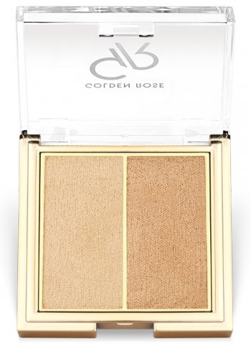 Golden Rose - SO GLOW! - Highlighter Duo - Double face highlighter - 2x3.2 g - 102 SUNSHINE