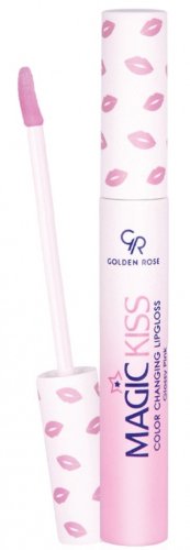 Golden Rose - MAGIC KISS - Color Changing Lipgloss - Błyszczyk zmieniający kolor - Glossy Pink - 10 ml 