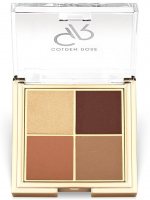 Golden Rose - Quattro Eyeshadow Palette - Palette of 4 eye shadows - 4x2.2 g - 06 SUNSET DATE - 06 SUNSET DATE