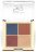 Golden Rose - Quattro Eyeshadow Palette - Paleta 4 cieni do oczu - 4x2,2 g - 03 BLUE CHARM