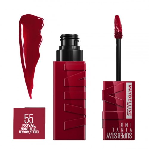 MAYBELLINE - SUPER STAY - Vinyl Ink - Vinyl Lipstick - 4,2 ml - 55 - ROYAL 