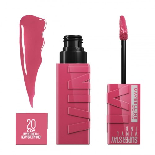 MAYBELLINE - SUPER STAY - Vinyl Ink - Winylowa pomadka do ust - 4,2 ml  - 20 - COY