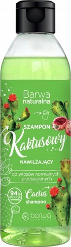 BARWA - Barwa Naturalna - Cactus Shampoo - Nawilżający kaktusowy szampon do włosów przesuszonych i normalnych - 300 ml 
