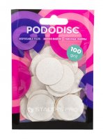 Staleks - Pro Pododisc - Disposable Files - Replaceable pedicure disc covers - size L - 25 mm - 100 grit. - 50 pcs. - White