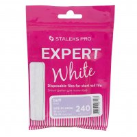 Staleks - Pro Expert - White Disposable Files - Jednorazowe nakładki wymienne na pilnik do paznokci Buffer 240 - 10 sztuk